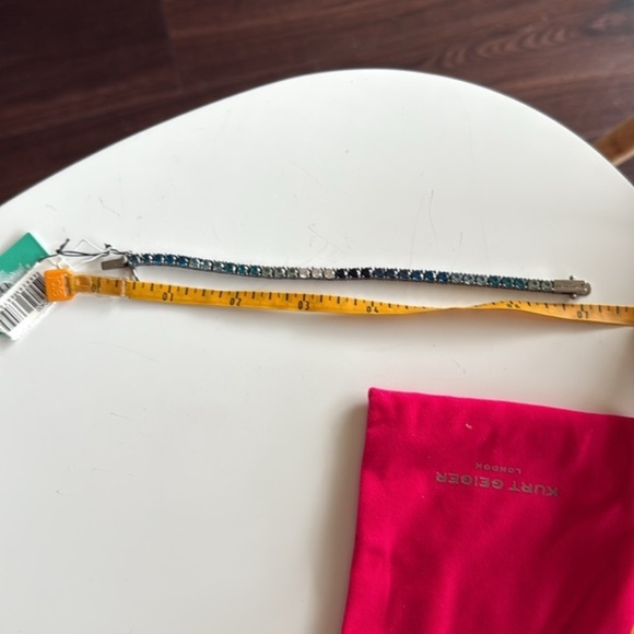 NWT Kurt Geiger different blue Ombra crystal tennis bracelet - Picture 8 of 8